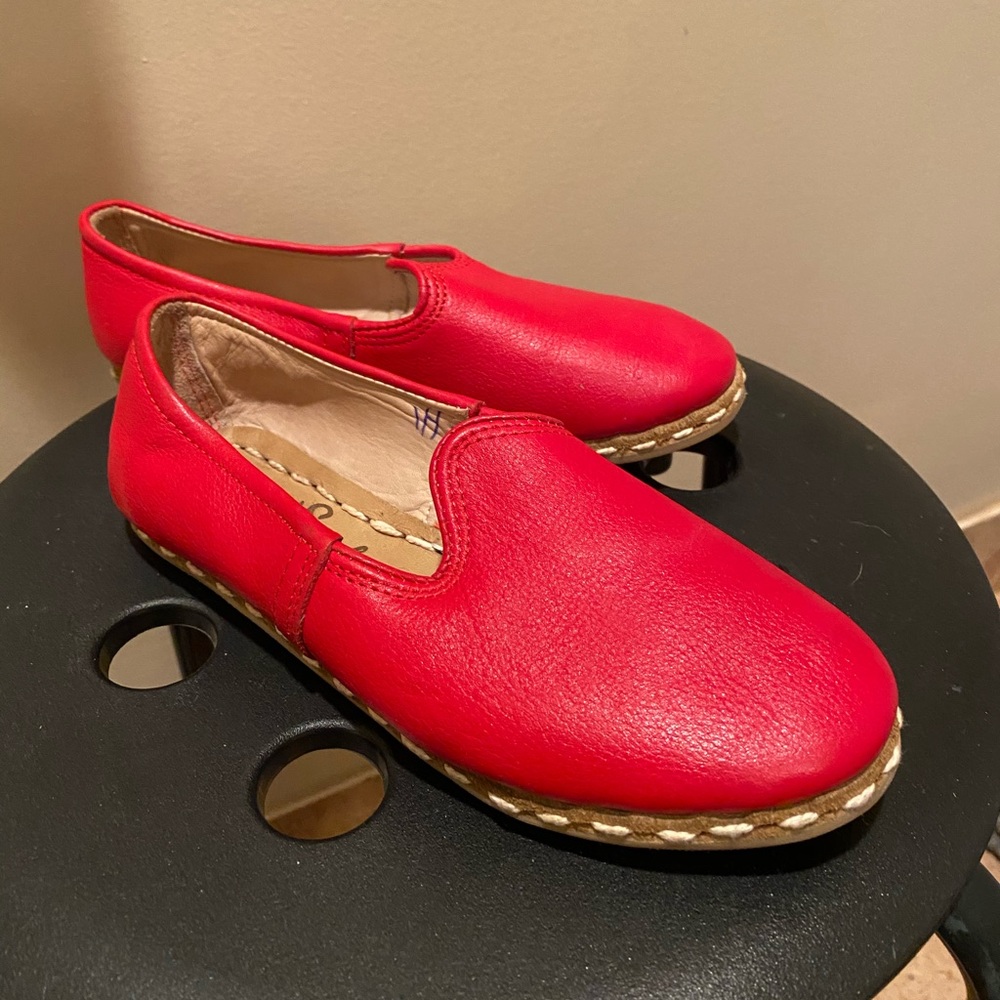 COPY - Beautifully Handcrafted Red Leather Sabahs